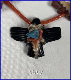 RARE Native American Navajo Herbert Davis Fetish Necklace Beautiful