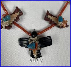 RARE Native American Navajo Herbert Davis Fetish Necklace Beautiful