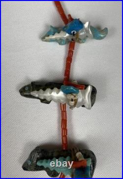 RARE Native American Navajo Herbert Davis Fetish Necklace Beautiful