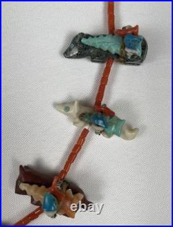 RARE Native American Navajo Herbert Davis Fetish Necklace Beautiful