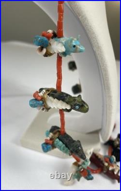 RARE Native American Navajo Herbert Davis Fetish Necklace Beautiful