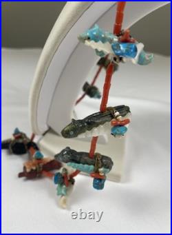 RARE Native American Navajo Herbert Davis Fetish Necklace Beautiful