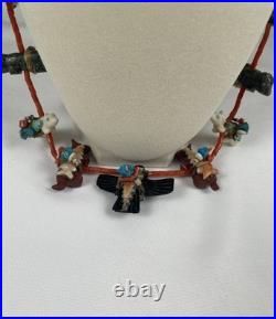 RARE Native American Navajo Herbert Davis Fetish Necklace Beautiful