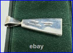 RARE Native American Ronnie Willie Sterling Silver 925 Turquoise Coral Pendant