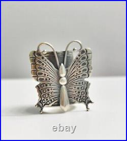 RARE-Native American Sterling Butterfly Ring, Signed