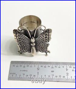 RARE-Native American Sterling Butterfly Ring, Signed