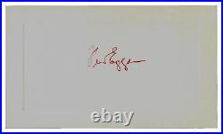 RARE! Native American Tribes Fred Eggan Hand Signed 3X5 Card
