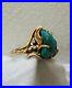 RARE-Navajo-14k-Solid-Yellow-Gold-Ring-Genuine-Turquoise-Museum-Quality-Size-6-5-01-wumz