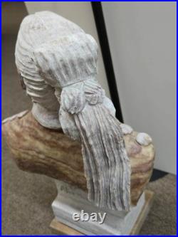 RARE Navajo Carved Alabaster / Soap Stone Fetish Man Scene Base Signed