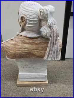 RARE Navajo Carved Alabaster / Soap Stone Fetish Man Scene Base Signed