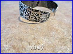 RARE Old 1940's Navajo Sterling Silver Premium Turquoise THUNDERBIRD Bracelet