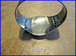 RARE Old 1940's Navajo Sterling Silver Premium Turquoise THUNDERBIRD Bracelet