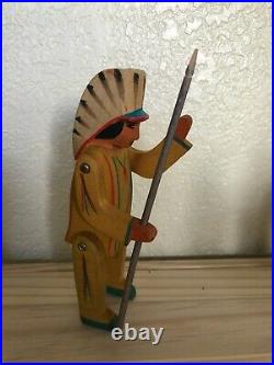 RARE Ostheimer Native American Indian Wooden Figure Toy