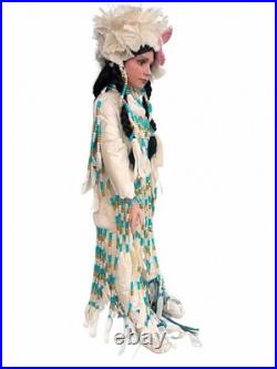 RARE Rustie White Dove 42 Native American Bride Doll #5/2000 Hand Beaded 1999
