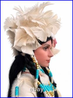 RARE Rustie White Dove 42 Native American Bride Doll #5/2000 Hand Beaded 1999 RARE Rustie White Dove 42 Native American Bride Doll #5/2000 Hand Beaded 1999