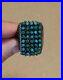 RARE-SIGNED-PETE-N-VIVIAN-HALOO-Native-American-Sterling-Turquoise-Ring-Sz-6-5-01-zug