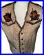 RARE-Shearling-Hand-Crafted-Vest-Native-American-Southwest-Fur-Lining-Leather-01-otd