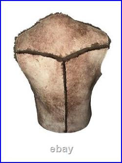 RARE Shearling Hand Crafted Vest Native American Southwest Fur Lining Leather