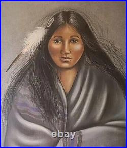 RARE Sheila Hill Native American Girl Ltd Ed. Signed Print