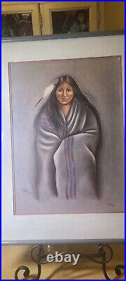 RARE Sheila Hill Native American Girl Ltd Ed. Signed Print