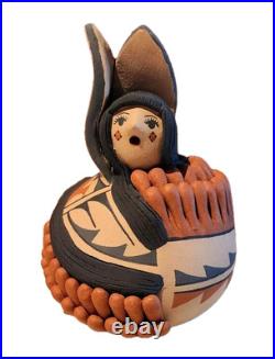 RARE Signed 6 Joseph (J. R.) Gachupin Jemez Pueblo Corn Maiden Native American