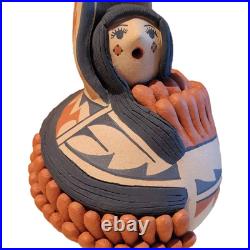 RARE Signed 6 Joseph (J. R.) Gachupin Jemez Pueblo Corn Maiden Native American