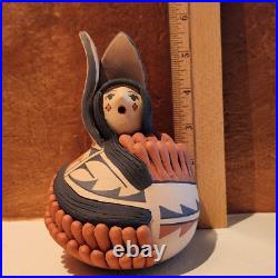 RARE Signed 6 Joseph (J. R.) Gachupin Jemez Pueblo Corn Maiden Native American