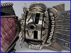 RARE Signed R. Signer SPINY OYSTER & STERLING SILVER KACHINA PENDANT 4.75