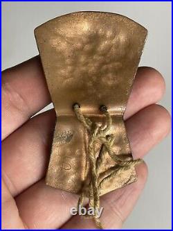 RARE Small Hand Hammered Copper Potlatch Shield Bear NW Coast Native American