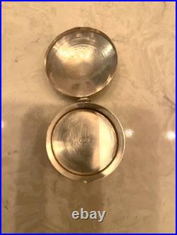 RARE Sterling Silver Turquoise 29.1g Navajo Pill Box Native American Jewelry