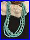 RARE-Turquoise-3-Strands-NECKLACE-Native-American-on-Leather-Kingman-22-01-bbwh