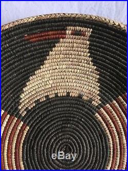 RARE VINTAGE Native American Navajo Stars and Stripes EAGLE/THUNDERBIRD Basket