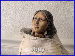 RARE Vintage Almazetta Casey Native American Clay Sculpture Signed Ltd 20/100