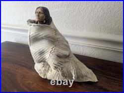 RARE Vintage Almazetta Casey Native American Clay Sculpture Signed Ltd 20/100