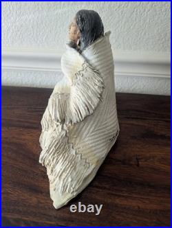 RARE Vintage Almazetta Casey Native American Clay Sculpture Signed Ltd 20/100