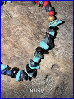 RARE Vintage Handmade Native American Turquoise, Opal, Black Onyx Bracelet