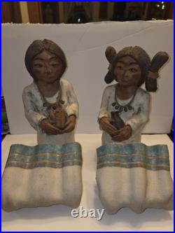 RARE Vintage Jacque Jackson Native American Pottery Statues