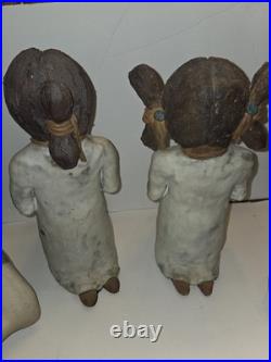 RARE Vintage Jacque Jackson Native American Pottery Statues