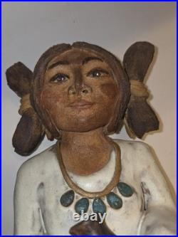 RARE Vintage Jacque Jackson Native American Pottery Statues