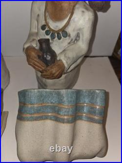 RARE Vintage Jacque Jackson Native American Pottery Statues