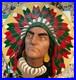 RARE-Vintage-Large-Native-American-Indian-Chief-Head-Wall-Hanging-Art-18-5-D-01-gos