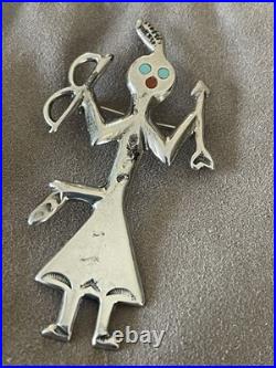 RARE Vintage Native American Hopi Mudhead Pin