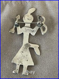 RARE Vintage Native American Hopi Mudhead Pin
