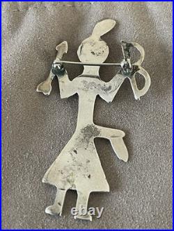 RARE Vintage Native American Hopi Mudhead Pin