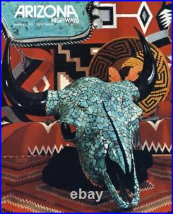 RARE Vintage Native American Navajo DEE MORRIS Turquoise Ingot Silver Bracelet