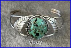 RARE Vintage Native American Navajo Nevada Turquoise Sterling silver Bracelet