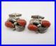 RARE-Vintage-SIMPLICIO-Zuni-Sterling-Silver-Red-Coral-Native-American-Cufflinks-01-xvw