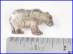 RARE Vintage ZUBKO Signed Native American Bear Pin Brooch Alaskan Grizzly Inuit