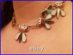 RARE Vintage Zuni Bee Necklace & Earrings by master silversmith SENSA EUSTACE
