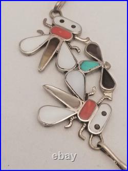 RARE Vintage Zuni Bee Necklace & Earrings by master silversmith SENSA EUSTACE